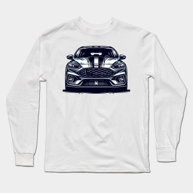 Ford Focus Long Sleeve T-Shirt by Vehicles-Art